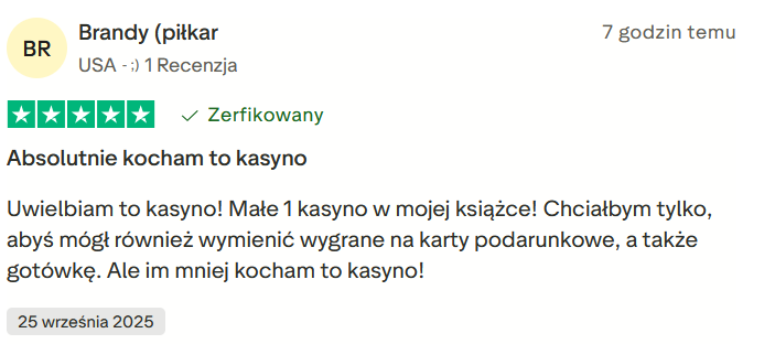Zrzut ekranu recenzji marki kasyna AMPM